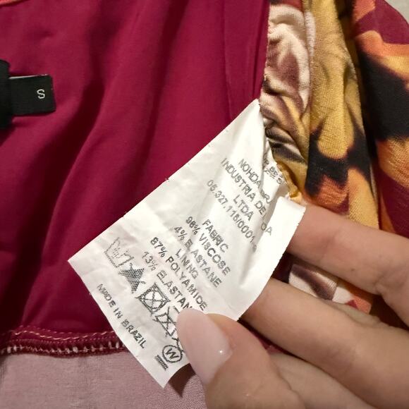 PatBo Carmen Crisscross Halter Neck Floral Wrap Midi Dress - Picture 4 of 5